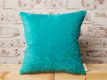 aquamarine blue pillow by lucy fry design
