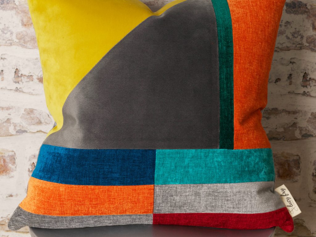 Bauhaus Inspired Square Cushion Cover By Lucy Fry Design