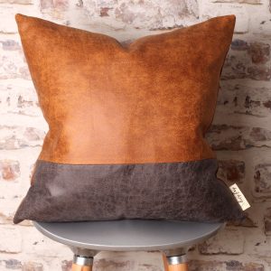brown & gray pillow