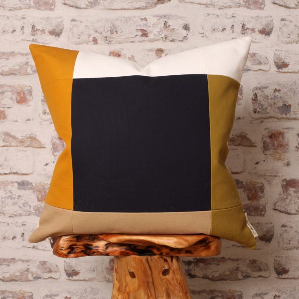 navy, mustard, olive green cushion pillow