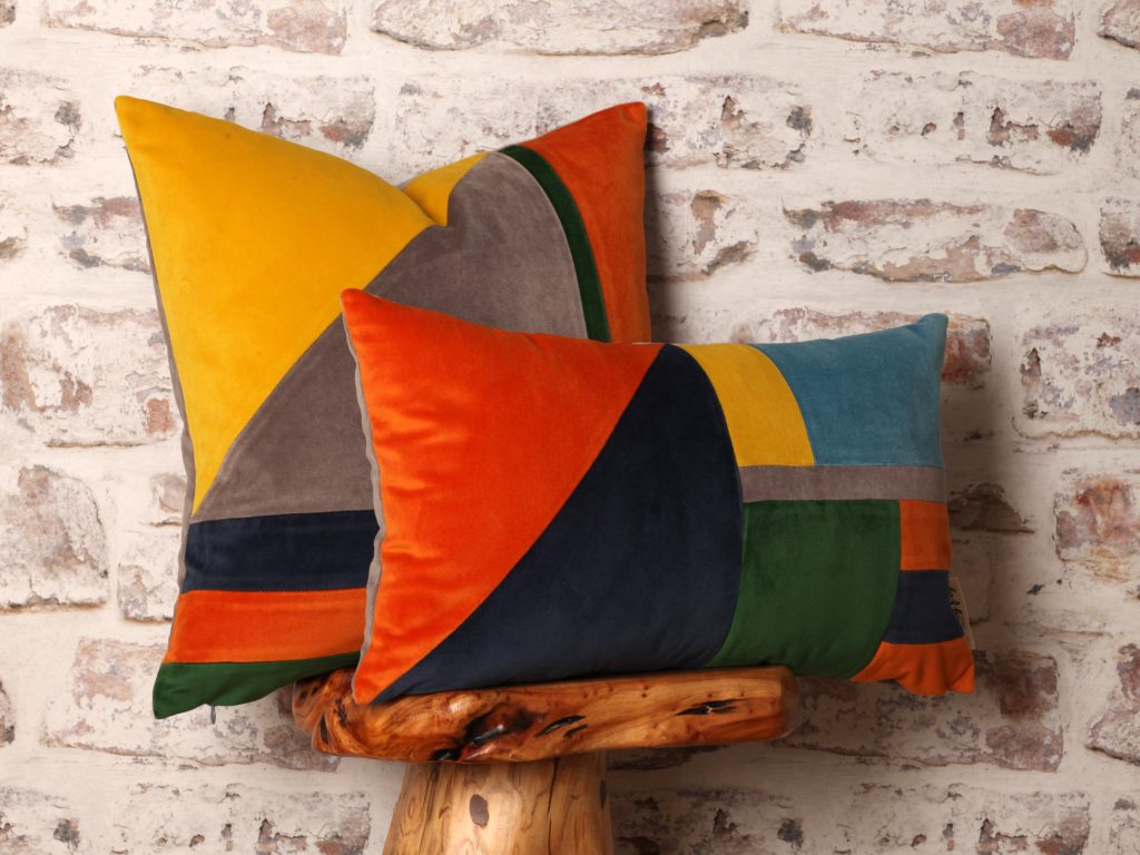 Bauhaus Inspired Square Cushion Cover By Lucy Fry Design