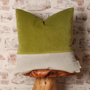 green and grey cushion pillow