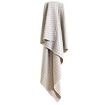 Tweedmill Cotton Herringbone Silver Grey  Throw Blanket - Lucy Fry Design