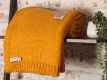 tweedmill textiles ltd mustard alpaca wool throw