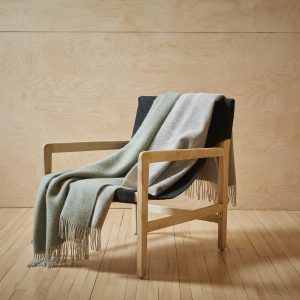 Tweedmill Dartmoor Ice Green Throw Blanket