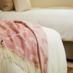 Tweedmill Baby Pink Blanket Merino Wool Rainbow - Lucy Fry Design